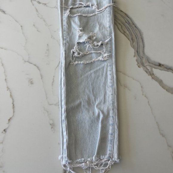 PacSun High Rise Straight Distressed Jeans Size 24 - Picture 9 of 10